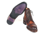 Paul Parkman Antique Burnished Brown Leather Boots - WKshoes
