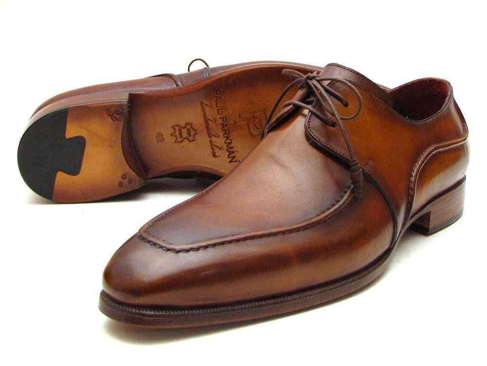 Paul Parkman Men's Brown Derby Dress Shoes For Men (ID#SU12LF) - WKshoes