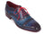 Paul Parkman Men's Captoe Oxfords Blue & Parliament (ID#024-PARL) - WKshoes