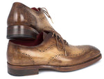 Paul Parkman Goodyear Welted Men's Wingtip Oxfords Antique Olive (ID#87OLV54) - WKshoes