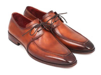 Paul Parkman Brown Leather Apron Derby Shoes For Men (ID#33SX92) - WKshoes