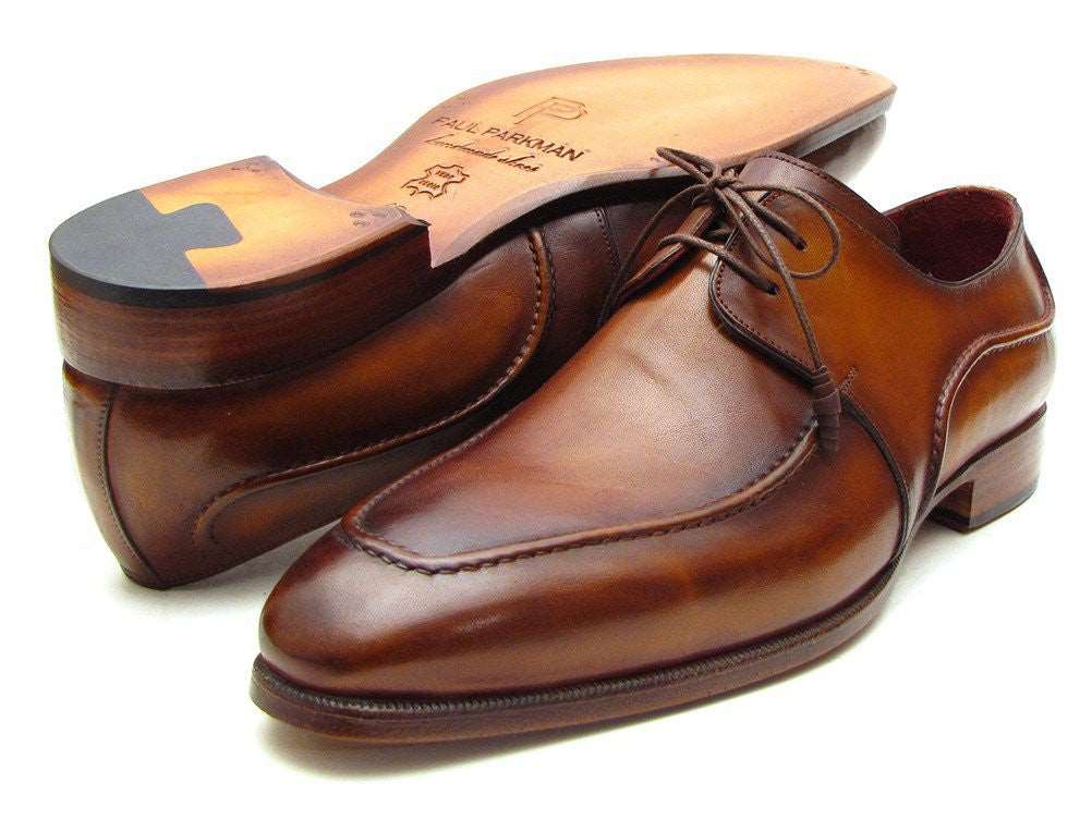 Paul Parkman Men's Brown Derby Dress Shoes For Men (ID#SU12LF) - WKshoes