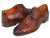 Paul Parkman Light Brown Crocodile Embossed Derby Shoes - WKshoes
