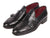 Paul Parkman Men's Black Double Monkstrap Shoes - WKshoes