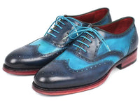 Paul Parkman Men's Blue & Turquoise Wingtip Oxfords - WKshoes