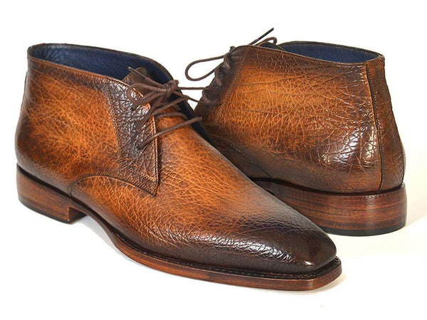 Paul Parkman Men's Brown & Camel Chukka Boots - WKshoes