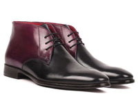 Paul Parkman Black & Purple Chukka Boots - WKshoes