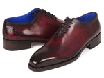 Paul Parkman Goodyear Welted Punched Oxfords Bordeaux (ID#7614-BRD) - WKshoes