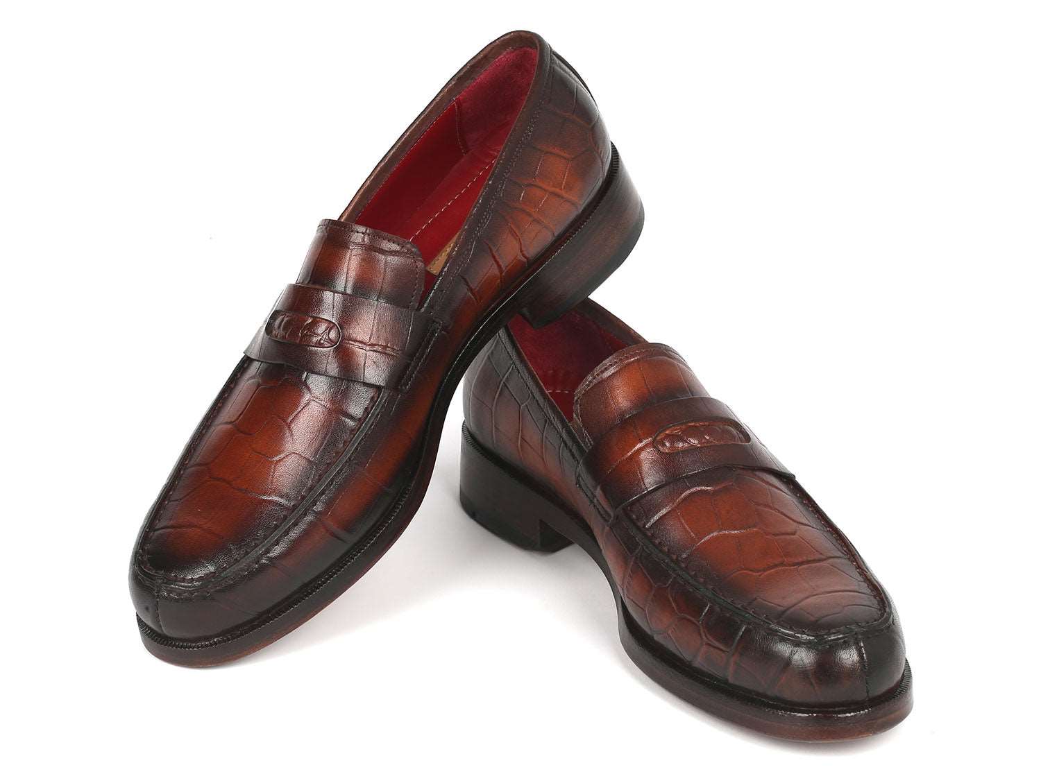 Mens crocodile clearance penny loafers