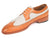 Paul Parkman Dual Tone Wingtip Derby Shoes Cognac & Cream (ID#924CC55) - WKshoes