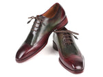 Paul Parkman Bordeaux & Green Wingtip Oxfords (ID#097YL63) - WKshoes