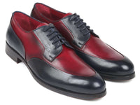 Paul Parkman Men's Bordeaux & Navy Derby Shoes (ID#993-BDNV) - WKshoes