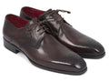 Paul Parkman Men's Brown Medallion Toe Derby Shoes (ID#6584-BRW)