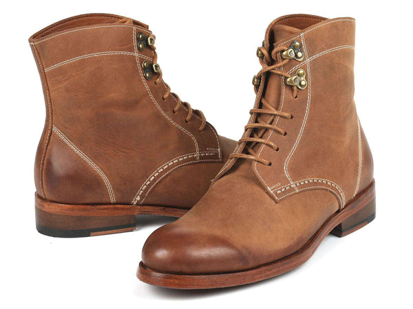 Paul Parkman Men's Boots Brown Nubuck (824NBR22) - WKshoes
