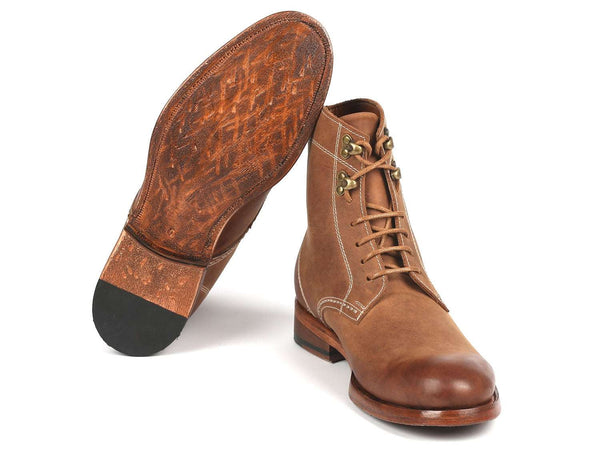 Paul Parkman Men's Boots Brown Nubuck (824NBR22) - WKshoes