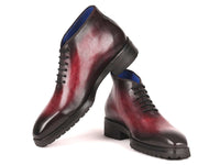 Paul Parkman Men's Ankle Boots Bordeaux Burnished (ID#791BRD13) - WKshoes
