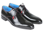 Paul Parkman Medallion Toe Black Derby Shoes (ID#54RG88) - WKshoes