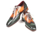 Paul Parkman Green & Camel Wingtip Oxfords (ID#097GV22) - WKshoes