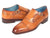 Paul Parkman Men's Cap Toe Monkstrap Shoes Cognac (ID#65CGN97) - WKshoes