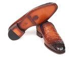 Paul Parkman Brown Crocodile Embossed Calfskin Loafers - WKshoes