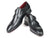 Paul Parkman Black Leather Single Monkstraps (ID#011BLK54) - WKshoes
