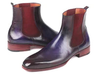 Navy & Purple Chelsea Boots