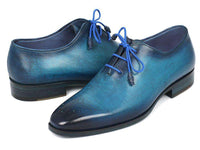 Paul Parkman Men's Blue & Navy Medallion Toe Oxfords - WKshoes