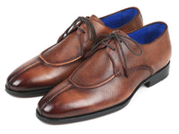Paul Parkman Men's Brown Split Toe Derby Shoes - WKshoes