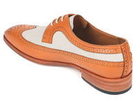 Paul Parkman Cognac & Cream Wingtip Derby Shoes - WKshoes