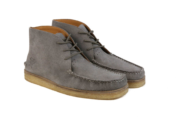 Hound and Hammer Men's Suede Walking Boots, Grey - WKshoes