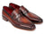 Paul Parkman Men's Bordeaux and Brown Calfskin Penny Loafer - WKshoes