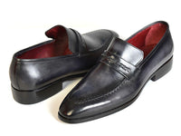 Paul Parkman Gray & Black Men's Loafers - WKshoes