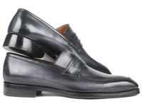 Paul Parkman Gray Burnished Goodyear Welted Loafers - WKshoes