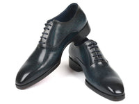 Paul Parkman Men's Navy Plain Toe Oxfords - WKshoes