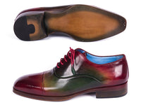 Paul Parkman Men's Captoe Oxfords Multicolor (ID#1744-MLT) - WKshoes