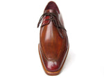 Paul Parkman Goodyear Welted Square Toe Apron Derby Shoes Brown (ID#322A7) - WKshoes