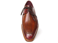 Paul Parkman Goodyear Welted Square Toe Apron Derby Shoes Brown (ID#322A7) - WKshoes