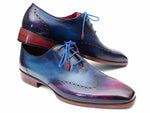 Paul Parkman Blue & Purple Wingtip Oxfords (ID#084VX55) - WKshoes