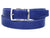 PAUL PARKMAN Men's Leather Belt Hand-Painted Cobalt Blue (ID#B01-BLU) - WKshoes