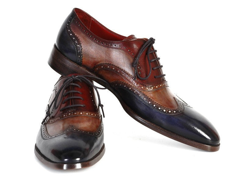 Paul Parkman Men's Three Tone Wingtip Oxfords (ID#PP2278) - WKshoes