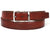 PAUL PARKMAN Men's Leather Belt Hand-Painted Reddish Brown (ID#B01-RDH) - WKshoes