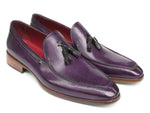 Paul Parkman Men's Tassel Loafer Purple Hand Painted Leather (ID#083-PURP) - WKshoes
