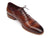 Paul Parkman Men's Captoe Oxfords Brown Hand Painted Shoes (ID#077-BRW) - WKshoes