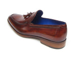Paul Parkman Men's Tassel Loafer Brown Leather Upper and Leather Sole (ID#073-BRD) - WKshoes