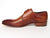 Paul Parkman Men's Monkstrap Shoes Side Handsewn Twisted Leather Sole Tobacco (ID#24Y56) - WKshoes