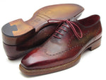Paul Parkman Wingtip Oxford Goodyear Welted Bordeaux & Camel (ID#087LX) - WKshoes