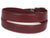 PAUL PARKMAN Men's Leather Belt Hand-Painted Bordeaux (ID#B01-BRD) - WKshoes