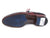 Paul Parkman Men's Triple Leather Sole Wingtip Brogues Navy & Red (ID#027-TRP-NVYBRD) - WKshoes