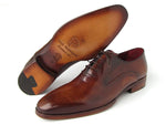 Paul Parkman Plain Toe Brown Calfskin Oxfords (ID#019-BRW) - WKshoes