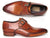 Paul Parkman Men's Monkstrap Shoes Side Handsewn Twisted Leather Sole Tobacco (ID#24Y56) - WKshoes